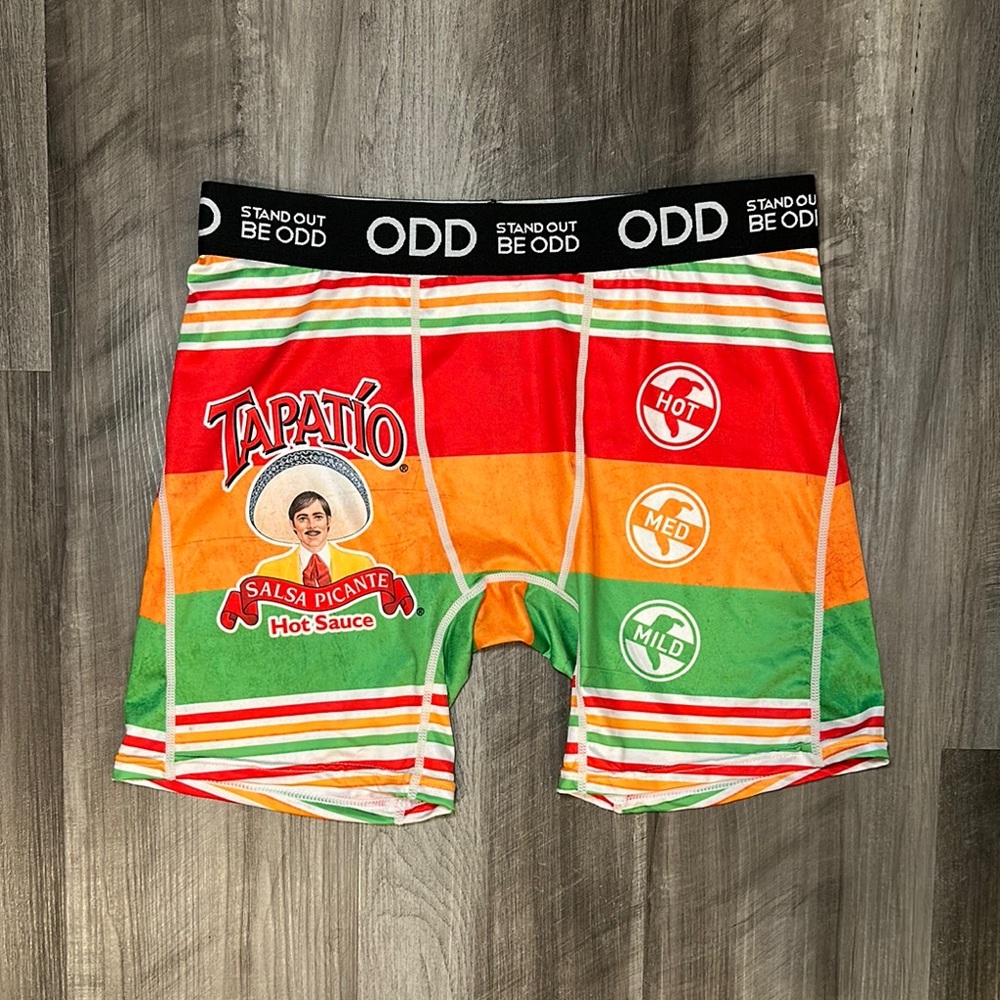 Tapatio Hot Sauce Striped Odd Boxer Brief - Medium